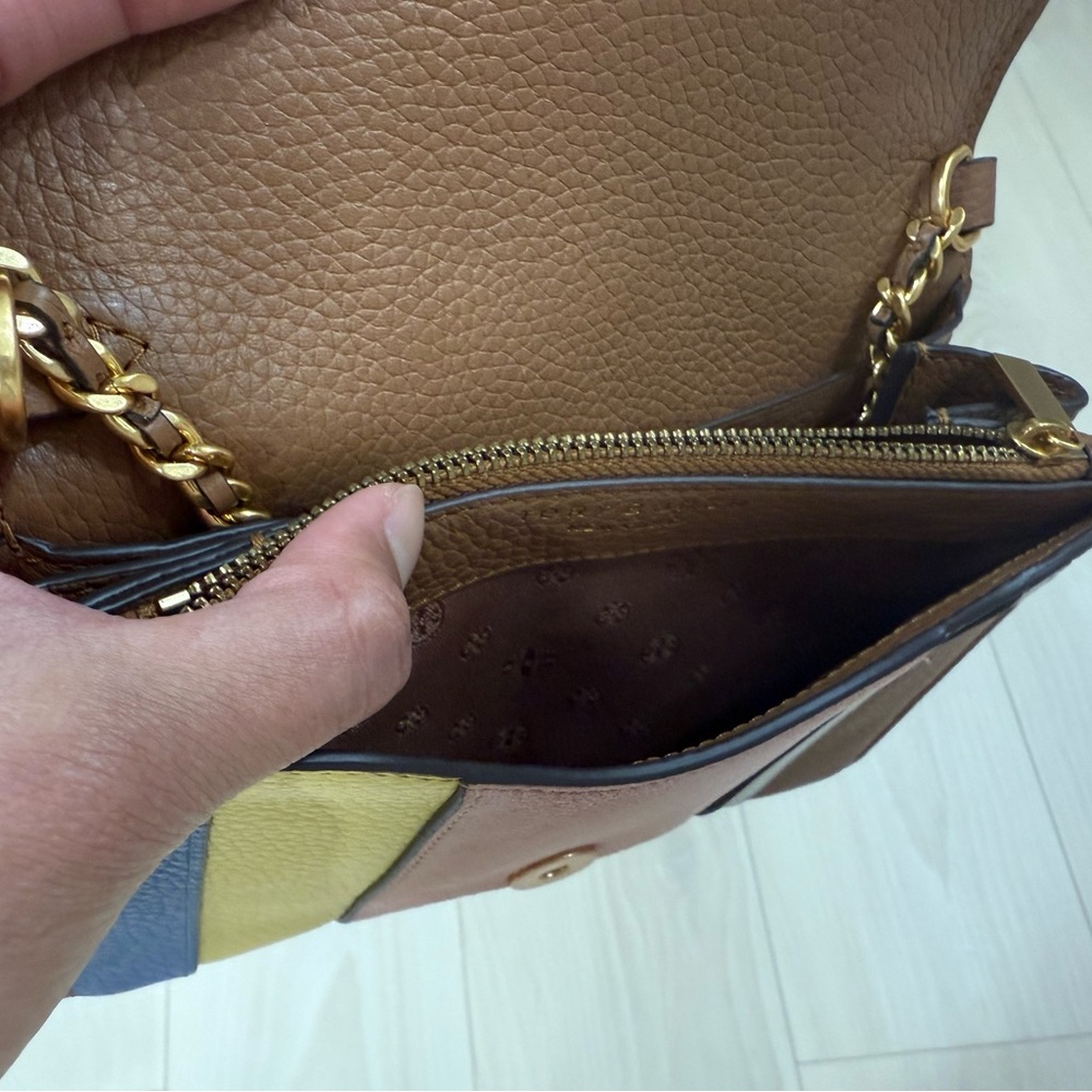 (NWT)Tory burch Britten stripe chain wallet 80106 - Picture 9 of 10